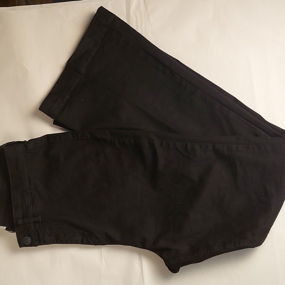 River Island Black Denim High Waisted Trousers